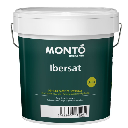 Monto IBERSAT BASE, белая, 4 л Краска для стен и потолков сатиновая 